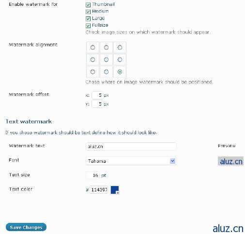 wordPress图片加水印插件—waterMark reloaded